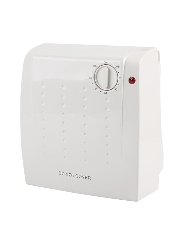HBH-2004D 1000/2000W Vægmonteret badeværelsesblæser med 2 timers timer